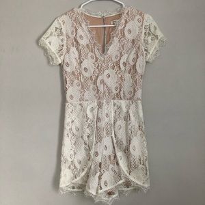 White Lace Romper
